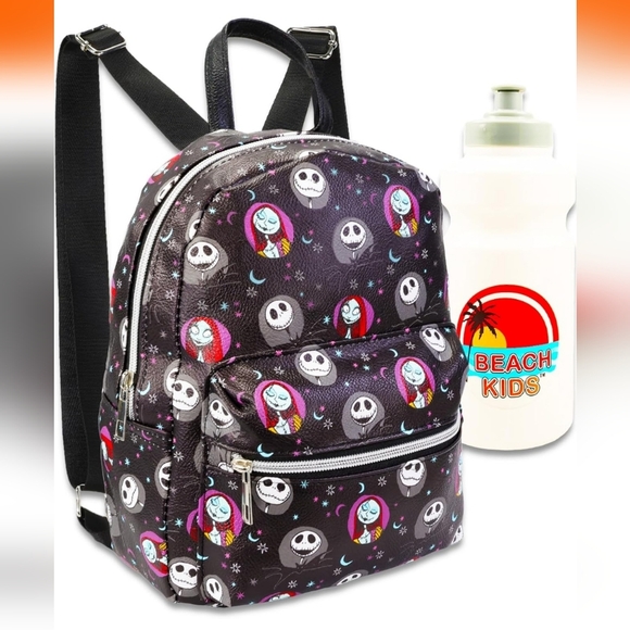 NWT Disney Bag Nightmare Before Christmas Mini Backpack Purse Jack Sally - Picture 2 of 6